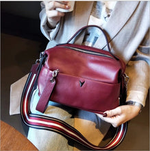 Load image into Gallery viewer, Genuine Leather Cross Body Bag Vintage Pillow