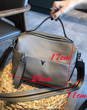 Load image into Gallery viewer, Genuine Leather Cross Body Bag Vintage Pillow