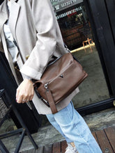 Load image into Gallery viewer, Genuine Leather Cross Body Bag Vintage Pillow