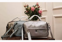 Load image into Gallery viewer, Genuine Leather Cross Body Bag Vintage Pillow