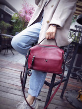 Load image into Gallery viewer, Genuine Leather Cross Body Bag Vintage Pillow