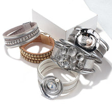 Load image into Gallery viewer, Star Leaf Flower Round Elegant Charm Leather Bracelets