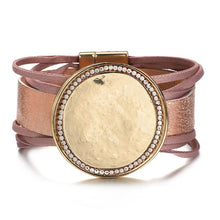 Load image into Gallery viewer, Star Leaf Flower Round Elegant Charm Leather Bracelets