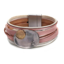 Load image into Gallery viewer, Star Leaf Flower Round Elegant Charm Leather Bracelets