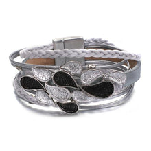 Load image into Gallery viewer, Star Leaf Flower Round Elegant Charm Leather Bracelets