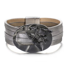 Load image into Gallery viewer, Star Leaf Flower Round Elegant Charm Leather Bracelets