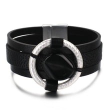 Load image into Gallery viewer, Star Leaf Flower Round Elegant Charm Leather Bracelets