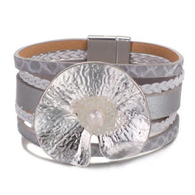 Load image into Gallery viewer, Star Leaf Flower Round Elegant Charm Leather Bracelets