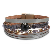 Load image into Gallery viewer, Star Leaf Flower Round Elegant Charm Leather Bracelets