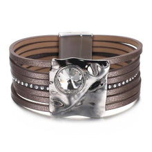 Load image into Gallery viewer, Star Leaf Flower Round Elegant Charm Leather Bracelets