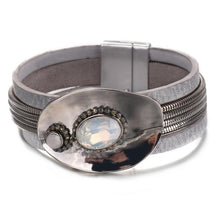 Load image into Gallery viewer, Star Leaf Flower Round Elegant Charm Leather Bracelets