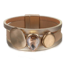 Load image into Gallery viewer, Star Leaf Flower Round Elegant Charm Leather Bracelets