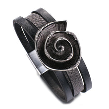 Load image into Gallery viewer, Star Leaf Flower Round Elegant Charm Leather Bracelets
