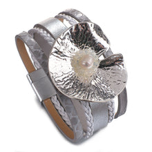 Load image into Gallery viewer, Star Leaf Flower Round Elegant Charm Leather Bracelets