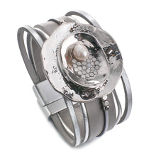 Load image into Gallery viewer, Star Leaf Flower Round Elegant Charm Leather Bracelets