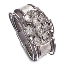 Load image into Gallery viewer, Star Leaf Flower Round Elegant Charm Leather Bracelets