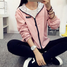Load image into Gallery viewer, Hooded Reversible Zipper Jacket