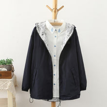 Load image into Gallery viewer, Hooded Reversible Zipper Jacket