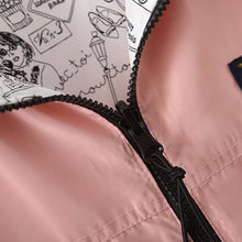 Load image into Gallery viewer, Hooded Reversible Zipper Jacket