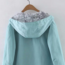 Load image into Gallery viewer, Hooded Reversible Zipper Jacket