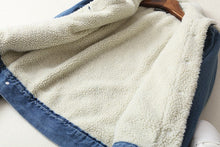 Load image into Gallery viewer, Lamb Wool Denim Jacket