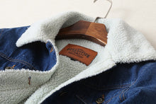 Load image into Gallery viewer, Lamb Wool Denim Jacket