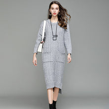 Load image into Gallery viewer, Knitted Dress Front Short Back Long