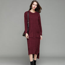Load image into Gallery viewer, Knitted Dress Front Short Back Long