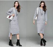 Load image into Gallery viewer, Knitted Dress Front Short Back Long