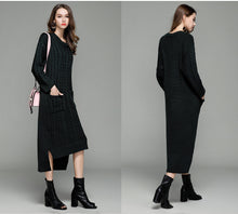 Load image into Gallery viewer, Knitted Dress Front Short Back Long