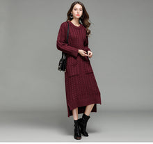 Load image into Gallery viewer, Knitted Dress Front Short Back Long