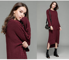 Load image into Gallery viewer, Knitted Dress Front Short Back Long
