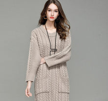 Load image into Gallery viewer, Knitted Dress Front Short Back Long