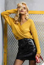 Load image into Gallery viewer, V Neck Cross Knitting Sweater