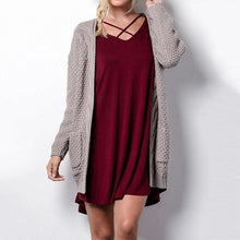 Load image into Gallery viewer, Knitted Long Cardigan With Pockets