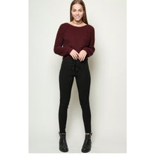 Load image into Gallery viewer, Long Sleeve Casual Crop Sweater