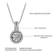 Load image into Gallery viewer, AAA Cubic Zircon Necklaces & Pendants 925 Sterling Silver