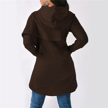 Load image into Gallery viewer, Hooded Long Sleeve Casual Asymmetric Sweatshirt