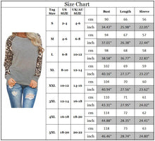 Load image into Gallery viewer, Patchwork Long Sleeve Blouse Leopard Print