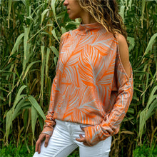 Load image into Gallery viewer, Sexy Turtleneck Cold Shoulder Sweater