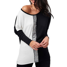 Load image into Gallery viewer, Sequin Elegant Long Sleeve Blouse