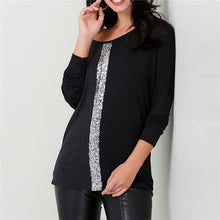 Load image into Gallery viewer, Sequin Elegant Long Sleeve Blouse