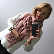 Load image into Gallery viewer, Soft Cashmere Scarf Dot Print
