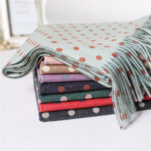 Load image into Gallery viewer, Soft Cashmere Scarf Dot Print