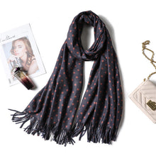 Load image into Gallery viewer, Soft Cashmere Scarf Dot Print
