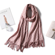 Load image into Gallery viewer, Soft Cashmere Scarf Dot Print