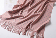 Load image into Gallery viewer, Soft Cashmere Scarf Dot Print