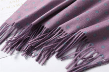 Load image into Gallery viewer, Soft Cashmere Scarf Dot Print