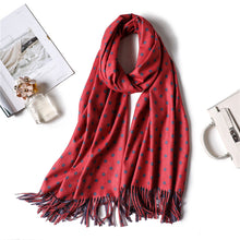 Load image into Gallery viewer, Soft Cashmere Scarf Dot Print