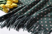 Load image into Gallery viewer, Soft Cashmere Scarf Dot Print